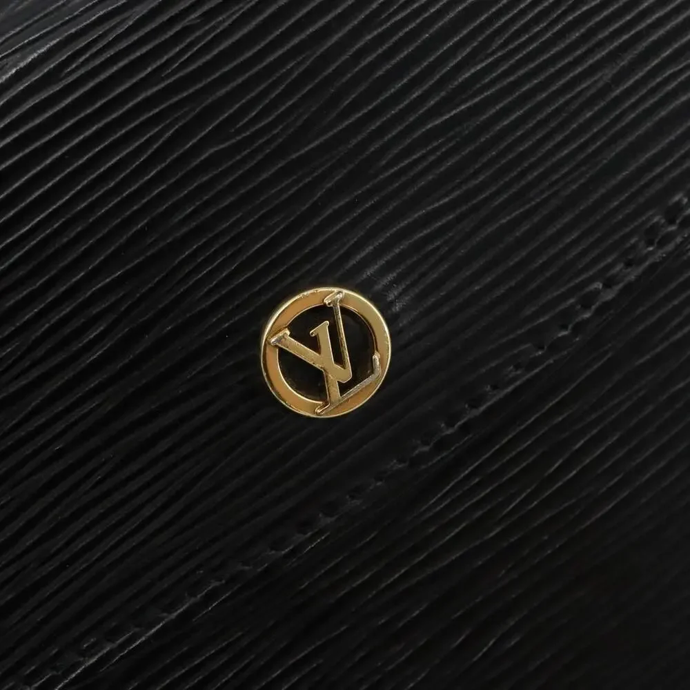Louis Vuitton Epi Montaigne 23 Clutch Bag Black